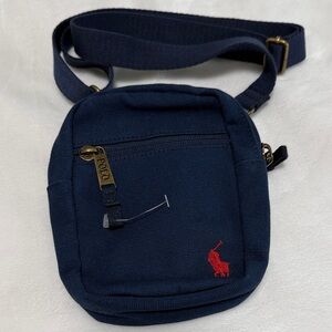 Polo by Ralph Lauren Navy Crossbody Bag with Red Pony